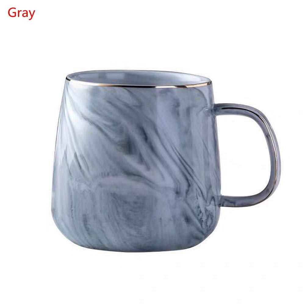 Tazza In Ceramica Marmo Grigio 400 Ml – Tazza Da Colazione, Caffè, Tè, Latte, Regalo Donna, Lavabile In Lavastoviglie - 2