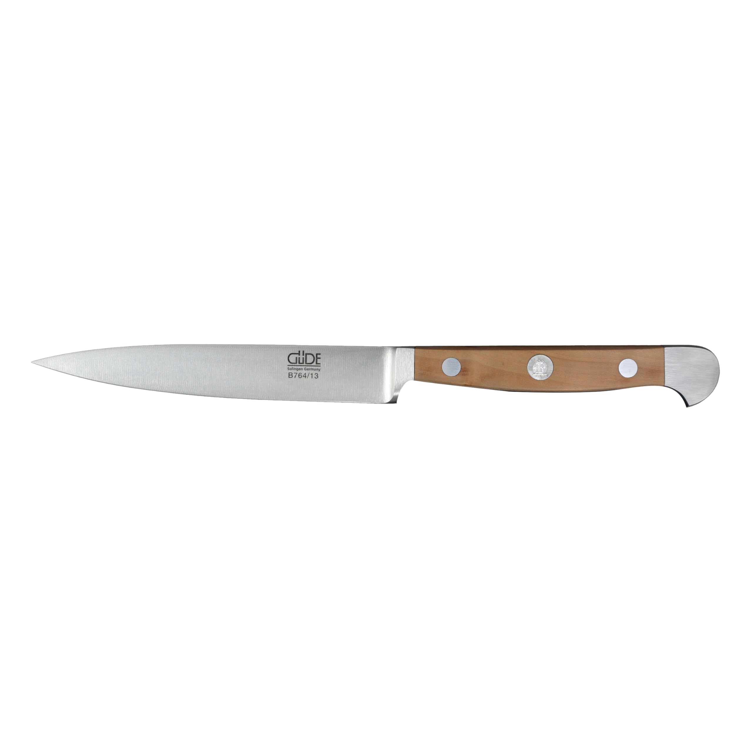 Couteau d'office 13 cm Güde Alpha en bois de poirier pour cuisine
