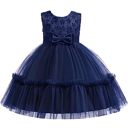 TUIJI Girls Christmas Dress Lace Flower Girl Wedding Prom Pageant Birthday Party Toddler Girl Formal Dress3
