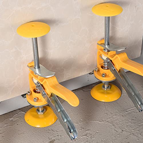 Geoyien fliesenheber, Höhenversteller für Fliesen, 4 Stück Präzisions-Locator, Handheld Jack, robust und langlebig, geeignet zum Heben und Befestigen von Fliesen, Böden, Türen und Fenstern