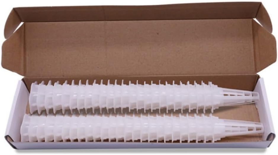 50 Pack Grow Baskets Hydroponics Seed pods Basket Compatible with aero Garden Grow Sponge Starter pods，White
