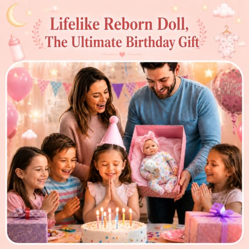 Muñeca Reborn Baby 18 Pulgadas con 2 Ropa y Accesorios miniatura 6