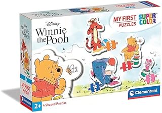 Clementoni - 20820 - My First Puzzle - Disney Kubuś Puchatek - 3-6-9-12 sztuk - Made in Italy - puzzle dla dzieci w wieku 2 lat