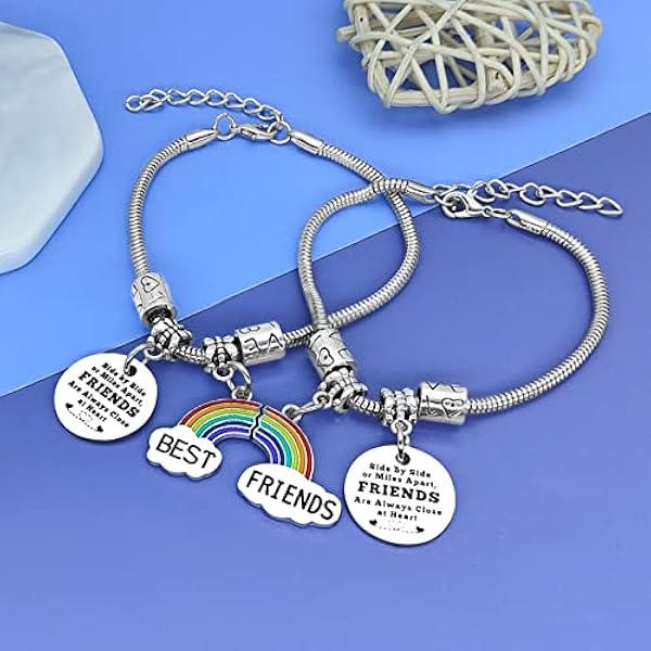 Vriendschapscadeaus voor vrouwen, armband, beste vriend, armband, BFF-sieraden voor 2 meisjes, vriendschapscadeau op lange afstand, verjaardagscadeaus voor bestie, inspirerende armbanden voor vrouwen,