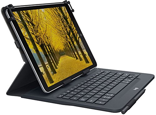 Logitech Universal Folio Cover, Layout ‎Inglese Qwerty, Nero
