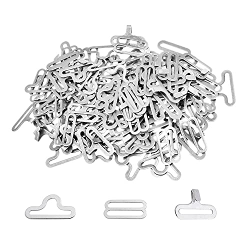 Csirnto Accessori per Borse 150 Pezzi Fermacravatta Uomo Gancio Regolabile per Cravatte Fibbia Zaino Cinghie Regolabili Cravatta Gancio Fermacravatta Argento Papillon o Cravatta Clip