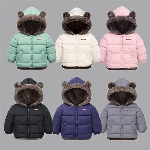 Little Girls Boys Winter Warm quilted Jacket Down Puffer Thick Fleece Coat Outwear2