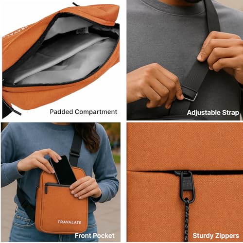 Image of TRAVALATE Sling Bag for Men Women |Trendy Crossbody - Bag Chest Bag for Hiking Traveling Gifting Travel and Sports