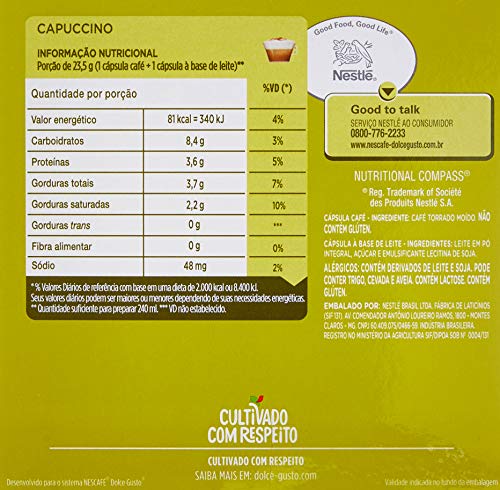 Nescafé, Dolce Gusto, Cappucino, 16 cápsulas