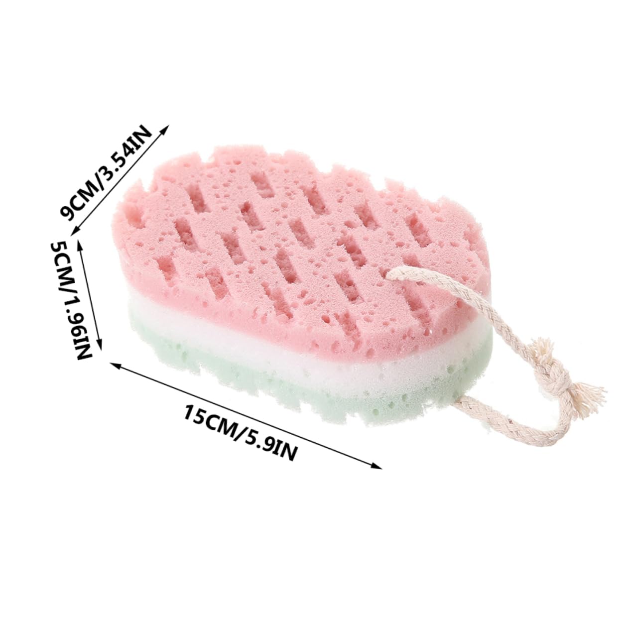 Healeved 16piezas Esponjas Exfoliantes Para Baño De Esponjas Ducha Coloridas Para Eliminar Piel Muerta y Relajar El Cuerpo