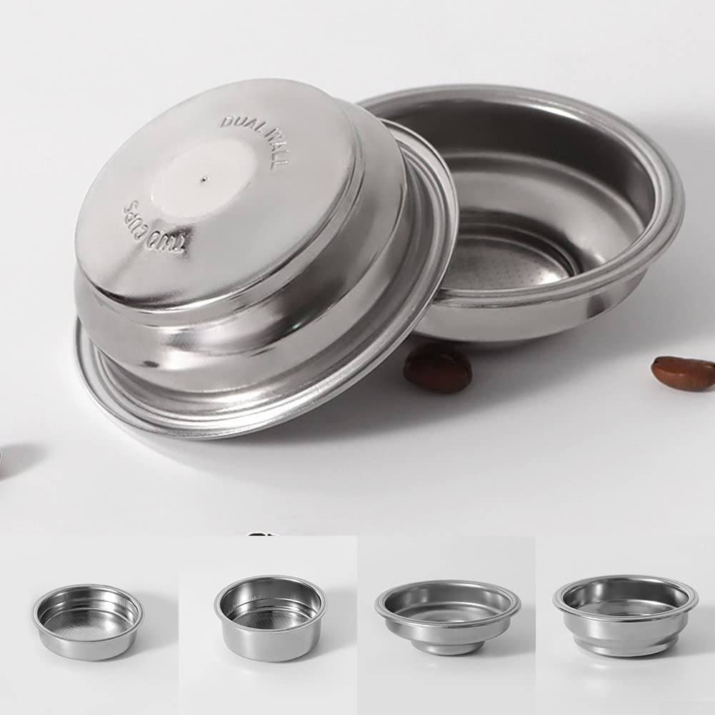 Oruola Siebträgerkorb 58mm - Doppellagiger Edelstahl Filter Für 1 Tasse