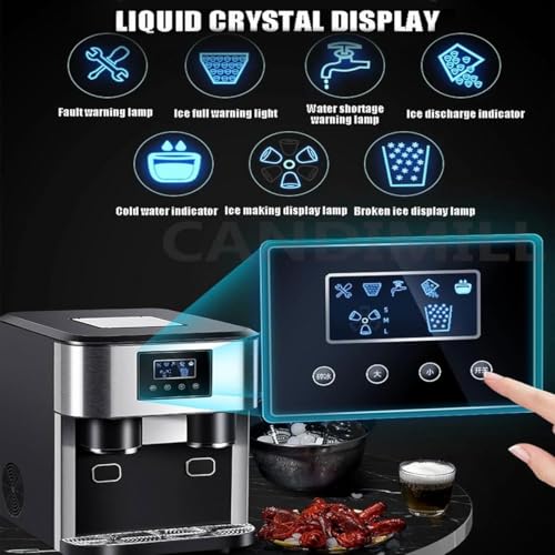 Máquina eléctrica para hacer hielo con tanque de agua 1.8L miniatura 3