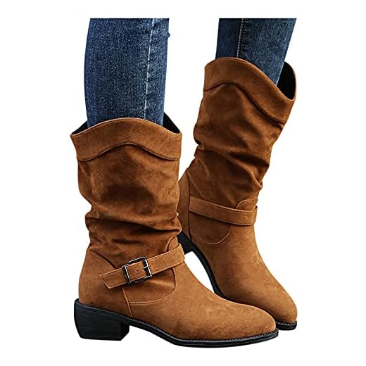 Dasongff Bottes hautes pour femme à talon plat - Bottes hautes pour femme - Bottes rétro, équitation, hiver - Décontractées - Respirantes - Bottes de cowboy confortables