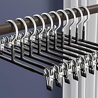 20 Pack Trouser Hanger, 30cm Pants Hangers Space Saving Skirt Hangers with Adjustable Clips,Clothes Coat Garment Jeans Hangers