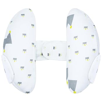 XIGGA Supports Baby's Head and Neck Soft and Comfortable Travel Pillow, Banana-Shaped Adjustable Size Stroller Car Pillow Suitable for Boys and Girls.