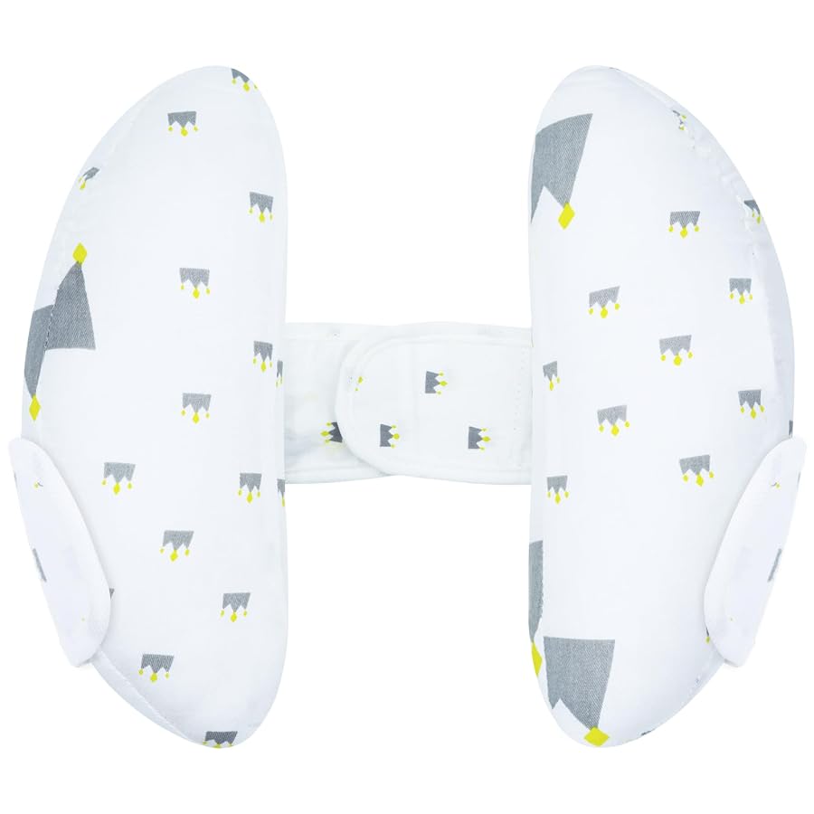 XIGGA Supports Baby's Head and Neck Soft and Comfortable Travel Pillow, Banana-Shaped Adjustable Size Stroller Car Pillow Suitable for Boys and Girls.