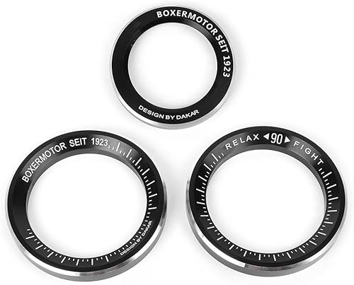 Miniatura 3 de Lirun - Juego de 3 anillos de cubierta de anillo para motocicleta, velocímetro de motocicleta, para BMW R Nine T R9T R1200R 2014 2015 2016