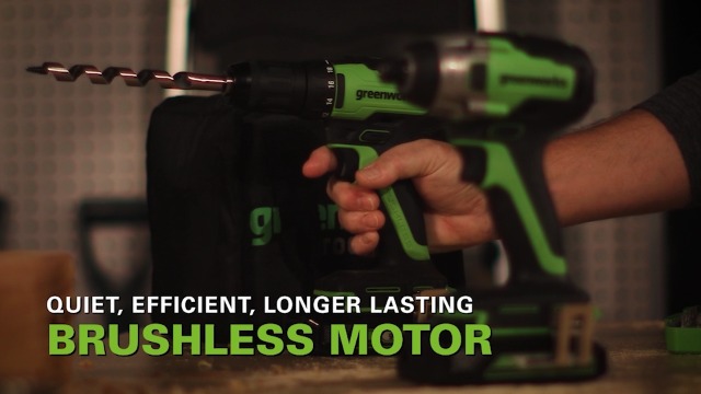 Trapano Senza Spazzole Trapano Avvitatore Greenworks 24V - Senza Spazzole, 35 Nm, Con Batteria E Accessori Trapano Senza Spazzole Batteria 2Ah - Foto 6