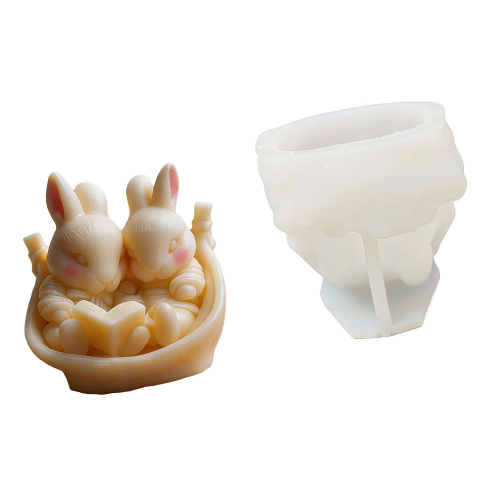 Love Rabbits Silicone for Creating Sweet Romance and Unique Gifts Lagomorph