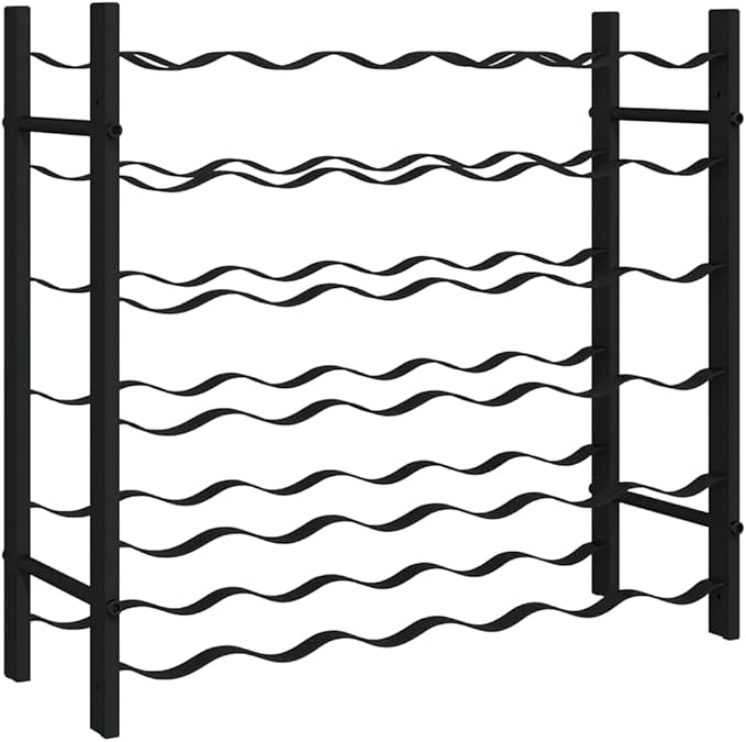 Estante para Vino vidaXL Negro - Capacidad para 36 Botellas miniatura 9