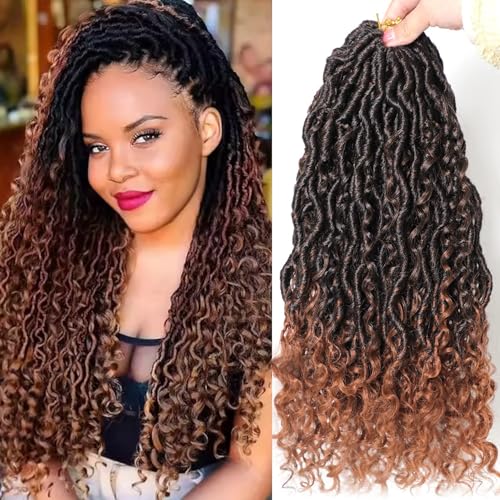 Violet Goddess Locs Crochet Hair 6 Packs for Black...