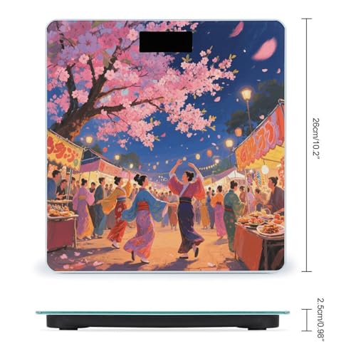Báscula Digital de Baño Asian Cherry Blossom 400 lb miniatura 2