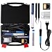 Produktbild Housolution Lötkolben Kit - Elektro 60W 220V Temperaturregler Schweißwerkzeug Outdoor Portable Repair Tool Handle DIY Kit mit Tragetasche, 5pcs Tipps, Entlötpumpe, Ständer, Pinzette, Schwarz