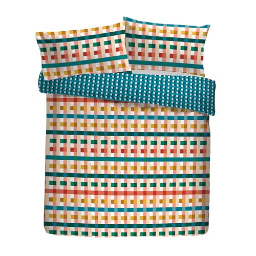 Housse de couette 100% polyester recyclé avec motif géométrique Pinsonic - 2