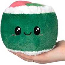 Squishable - Snugglemi Snackers Sushi Roll - Comfort Food Collection - 6 in - Soft Toy Collectible Stuffed Animal - Beans