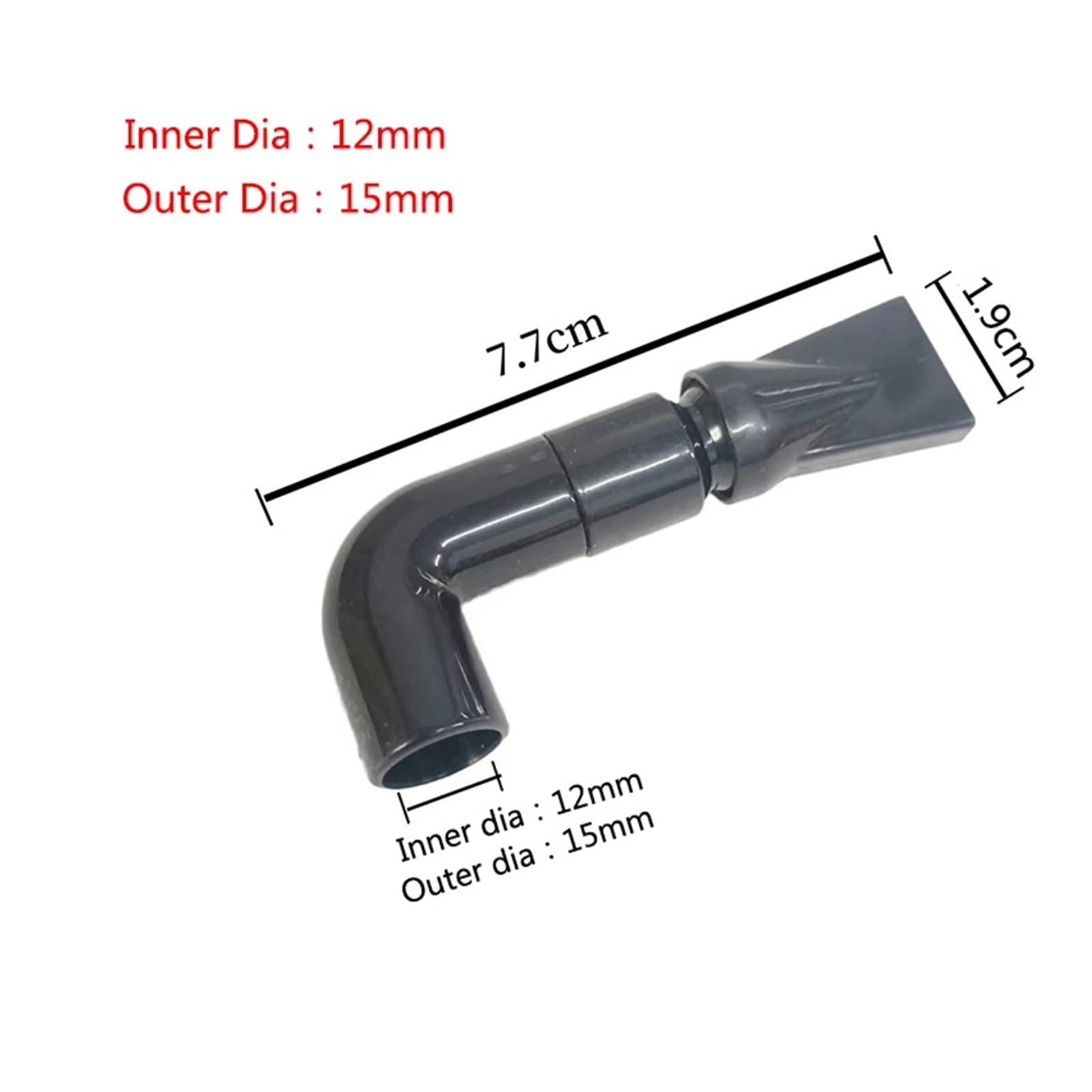 10 szt. pompa do akwarium dysza kaczy dziób, regulowany filtr do akwarium, obrotowy wylot wody, złącze rury powrotnej, złączka hydrauliczna (wewnętrzna 12 mm)
