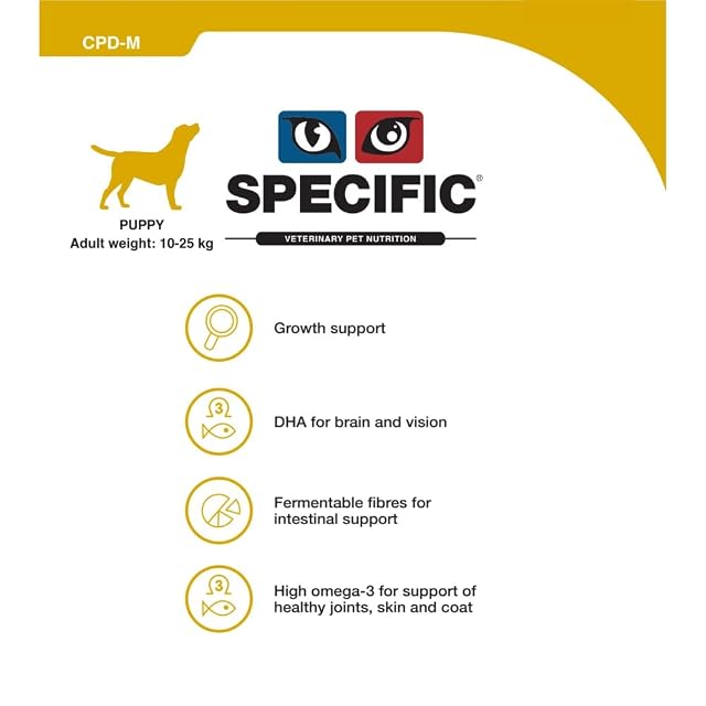 Foto 5 de 5 de Specific Specific Canine Puppy CPD-M Medium Breed 12Kg 12000 g