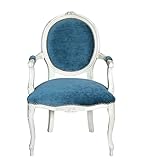 Fauteuil dossier mdaillon   finition shabby