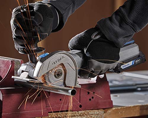 Dremel Us20V-02 Compact Circular Saw Kit With (2) 20V Batteries, Charger & Storage Bag, Cordless Compact Saw, 15,000 Rpm - Ideal For Flush Cutting, Plunge Cutting And Surface Preparation #TOP2