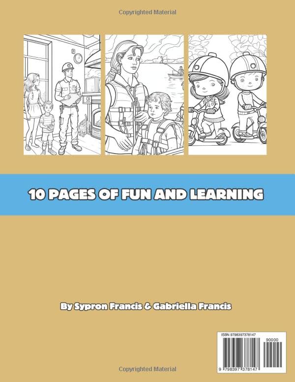 Miniatura 2 de Safety First Coloring Book Color, Learn, Stay Safe