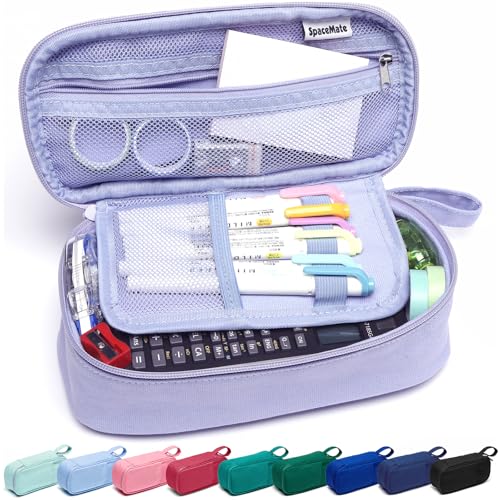 SPACEMATE Heavy Duty Canvas Pencil Case