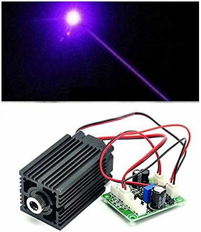 Industry 405nm M W G-L100 Blue/Violet Laser Dot Module 12V w/Driver + TTL 0-20KHz + Long Time Working