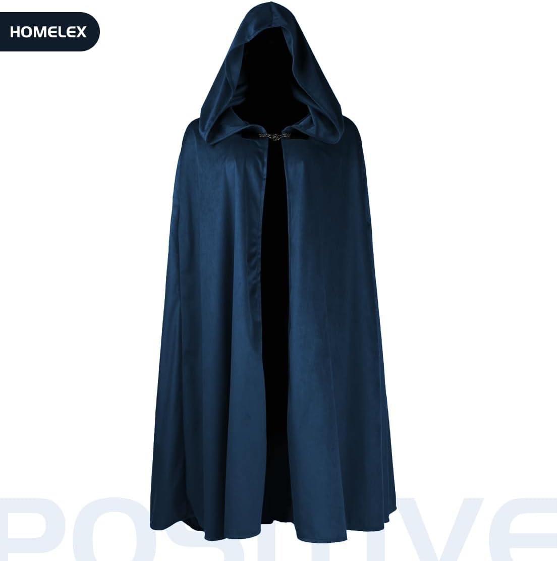 HOMELEX Renaissance Hooded Cloak Halloween Medieval Costume Cosplay Short Cape for Men and Women - Image 2