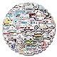 50 Stück Ambulance Aufkleber Pack Krankenwagen Sticker Set wasserdichte Vinyl Sticker für Laptop Kinder Autos Motorrad Fahrrad Skateboard Gepäck Koffer Computer Aufkleber Graffiti Decal
