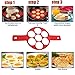 New Upgrade Pancake Molds Ring Fried Egg Mold Reusable Silicone Non Stick Pancake Maker Egg Ring Quickly Make a Cake for You to Save Valuable Time(Red) LIBERHAUS