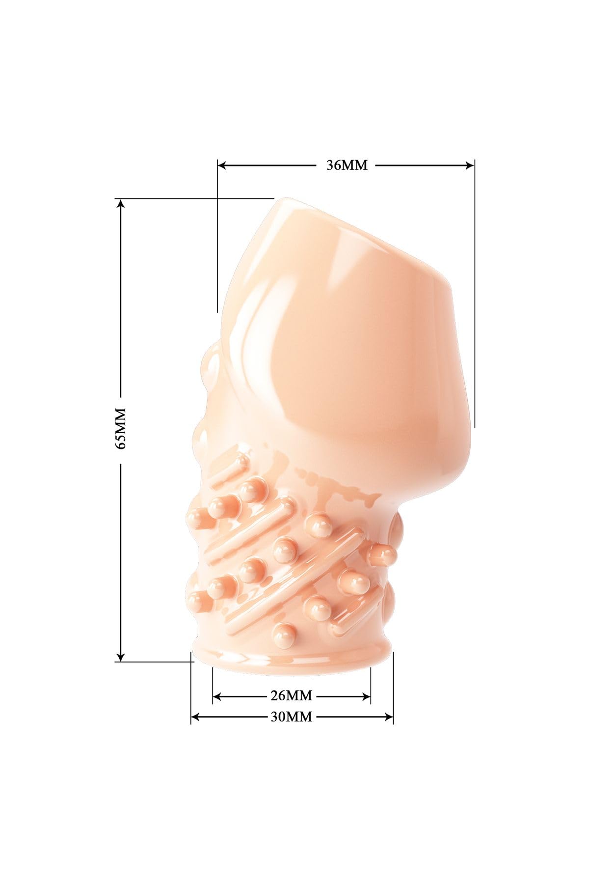 TruvaShop Ucu Açık Soft Yapıda Tırtıklı Güçlü Penis Kılıfı Penis Kafes