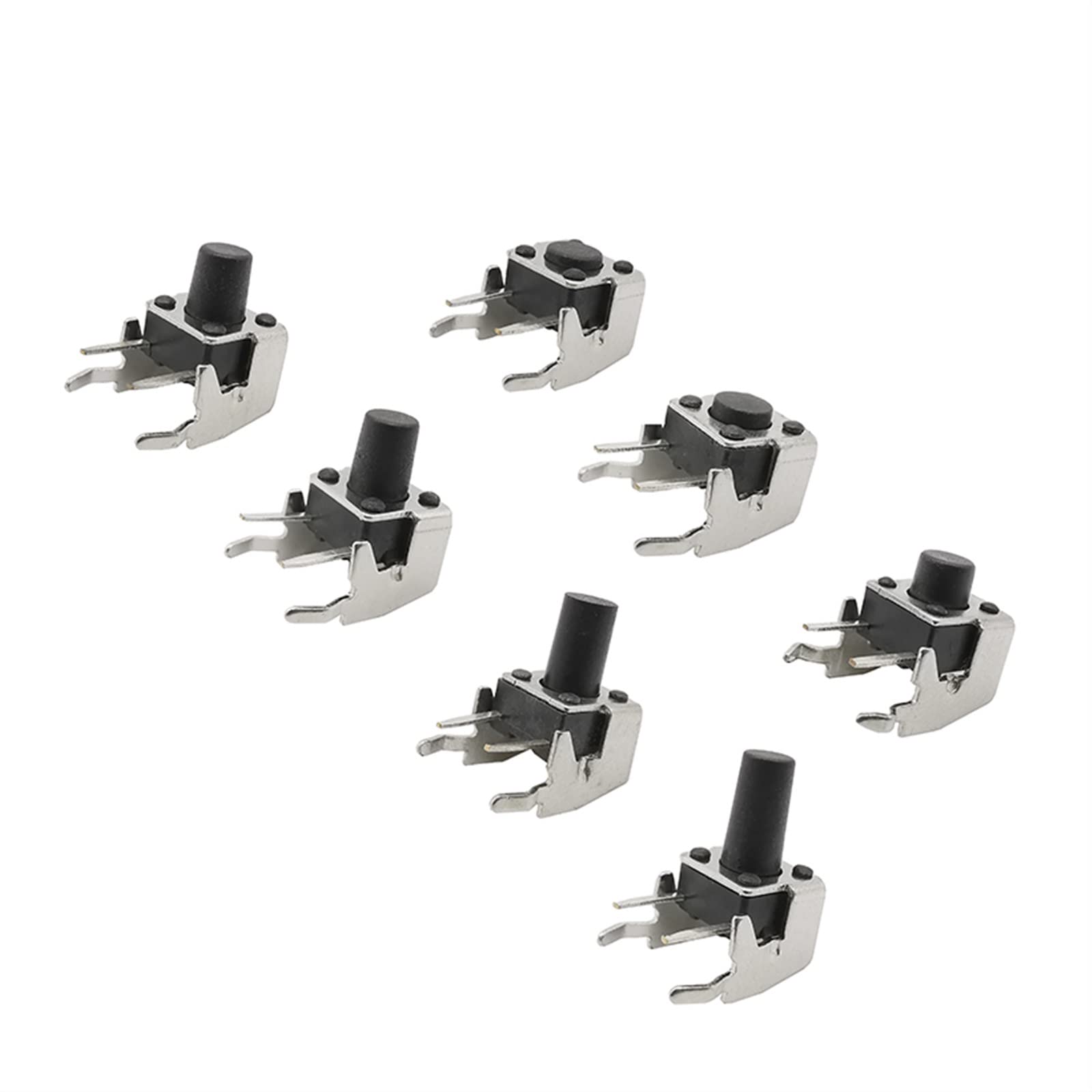 Interrupteur tactile 6x6x7.5mm coudé pour circuit imprimé PCB, lot de 20 pièces