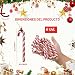 Imagen de Jecdfs Set de 6 Bastones de Caramelo de Navidad de Plástico para Decoración de Árbol de Navidad