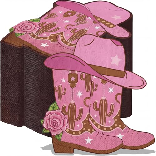 Solución decorativa para fiestas con servilletas de botas vaqueras