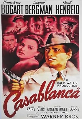 KUSTOM ART Póster decorativo de pared, serie de carteles de cine de celebridades, Casablanca A. Bogart e I. Bergman, artístico, sobre papel patinado, 42 x 30 cm, sin marco | Ya disponible en tu tienda friki favorita! En mundofriki.es!