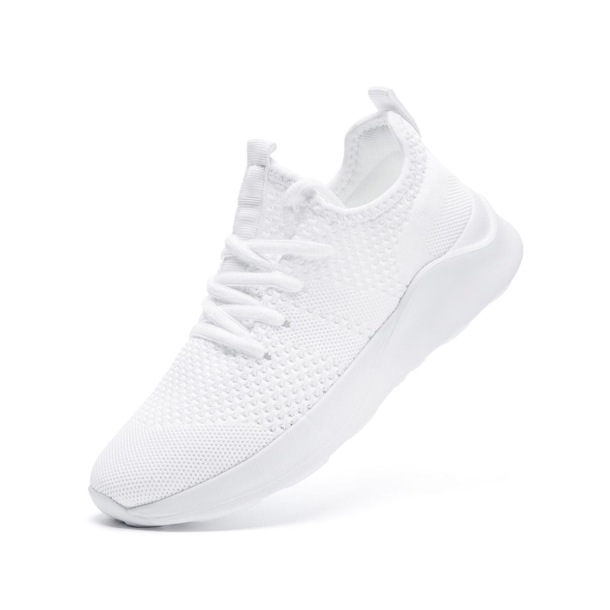 WOHHHW Women Walking Shoes Ladies Running Sneakers Breathable Mesh Sports Shoes Casual Lightweight Gym Lace up Sneakers Fitness Athletic Slip On