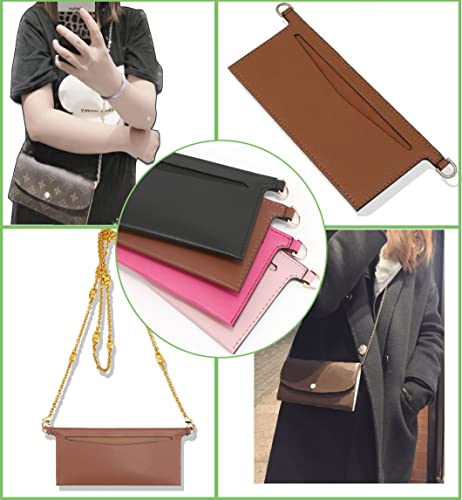 Lckaey Purse accessories kit for emilie wallet, inner bag and shoulder strap with D-ring insert Y001-Fuchsia