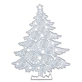 Christmas Cutting Dies for DIY Scrapbook Supplies, Metal Die Cuts for Card Making, DIY Scrapbooking and Embossing Paper Craft (Christmas Tree)