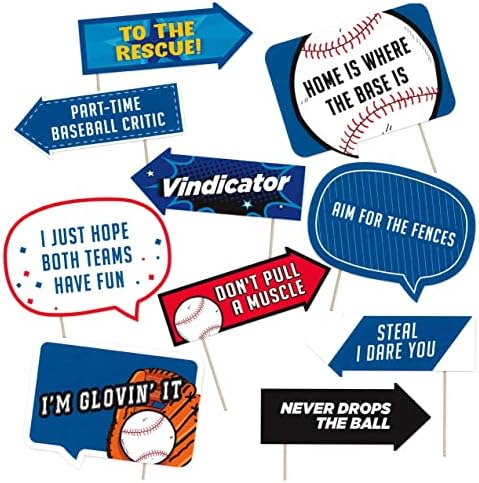 Amazon.com: Funny Baseball Photo Booth Props - Sports Game Baseball Themed  Party Decorations - Funny Photography Supplies - Selfie Props with Sticks -  10pcs : Home & Kitchen