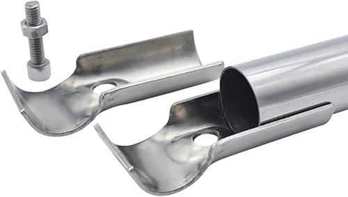 Miniatura 7 de 6 abrazaderas T de riel extremo de 1 38 pulgadas, abrazadera en T para valla de eslabones de cadena, abrazaderas de panel T para tubo de diámetro