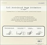 Colorbok Top Loading 3-Hole 12-Inch-by-12-Inch Page Protectors, 10/pkg